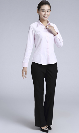 粉色斜紋女款滌